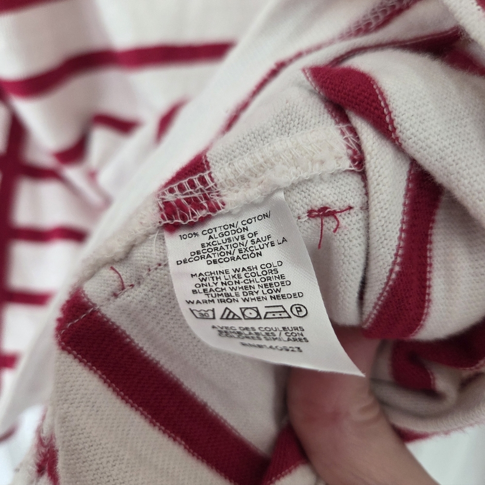 LOFT Red Striped Top - Picture 5 of 5